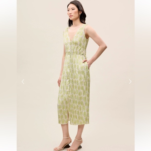 REBECCA TAYLOR Mini Astera Fleur Button Front Dress Size XS - Picture 1 of 12